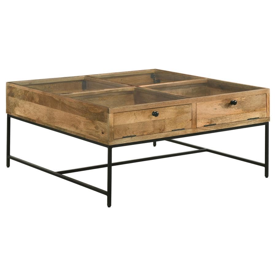 Stephie 4-drawer Clear Glass Top Coffee Table in Pensacola, Florida