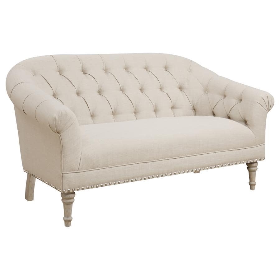 Billie Tufted loveseat Back Settee in stock in Pensacola, Fl