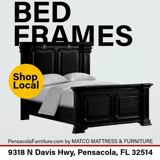 High-quality bed frames available at Matco Mattress & Furniture in Pensacola