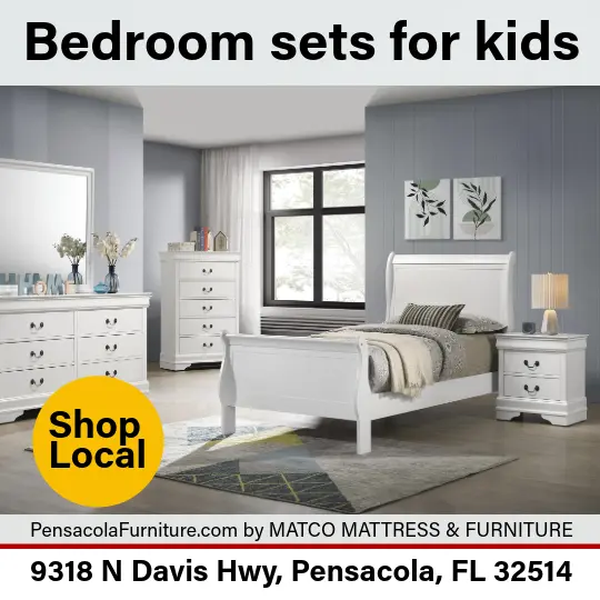 Cohesive and stylish kids' bedroom sets available at Matco Mattress & Furniture in Pensacola, FL