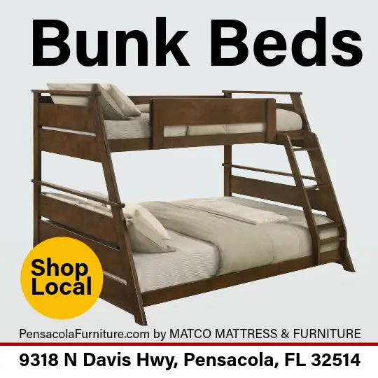 Safe and sturdy bunk beds for sale at Matco Mattress & Furniture in Pensacola, FL