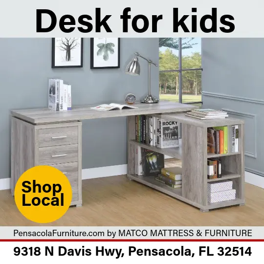 Functional and stylish desks for kids at Matco Mattress & Furniture in Pensacola, FL
