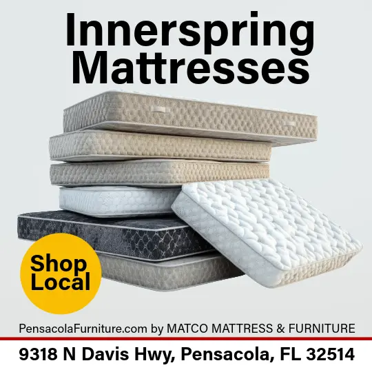 High-quality innerspring mattresses for sale at Matco Mattress & Furniture in Pensacola, FL