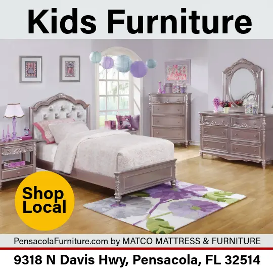 High-quality and stylish kids' bedroom furniture for sale at Matco Mattress & Furniture in Pensacola, FL