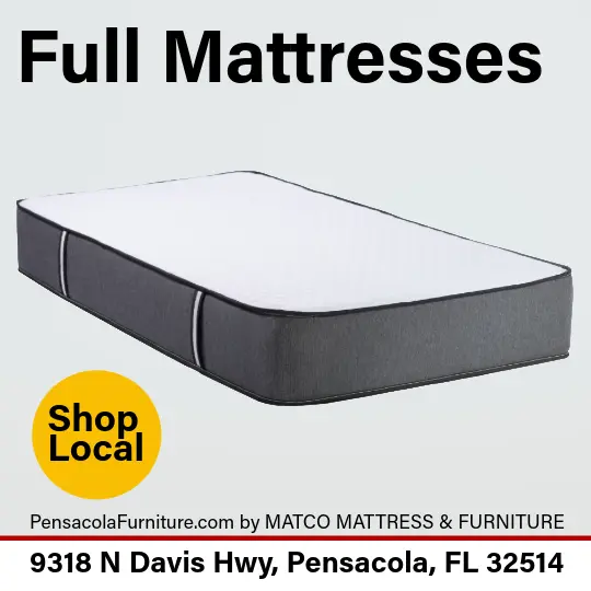 High-quality full size mattresses for sale at Matco Mattress & Furniture in Pensacola, FL