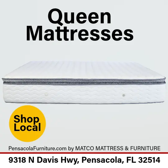 High-quality queen size mattresses for sale at Matco Mattress & Furniture in Pensacola, FL