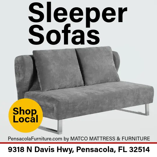 Functional and comfortable sleeper sofas for sale at Matco Mattress & Furniture in Pensacola, FL
