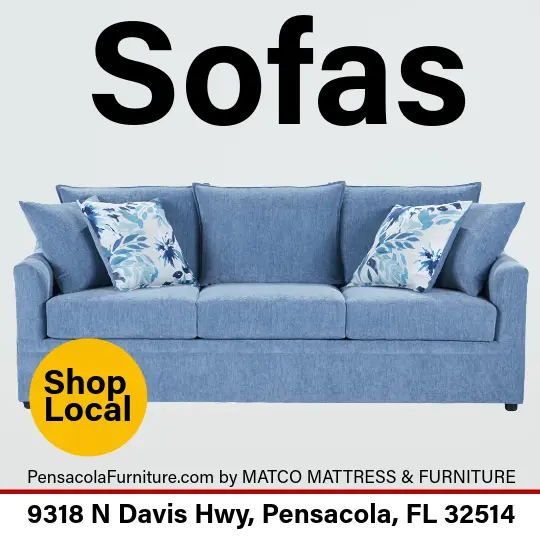 High-quality sofas and living room seating at Matco Mattress & Furniture in Pensacola, FL
