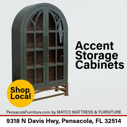 Stylish accent storage cabinets and organization furniture in Pensacola, FL