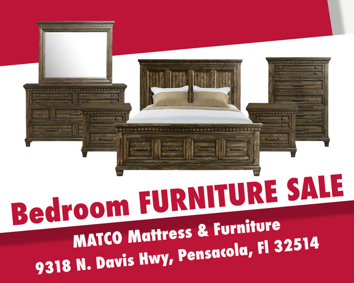 Bedroom furniture on sale in Pensacola, Florida